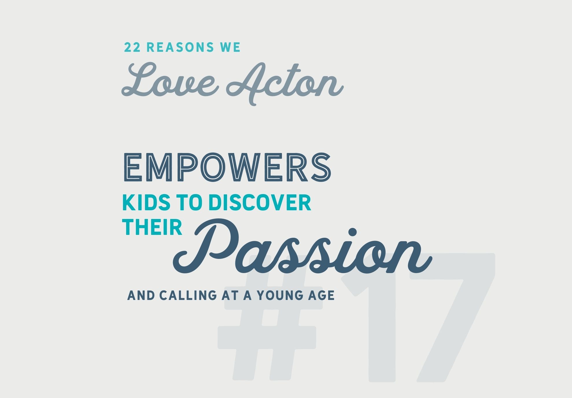 Acton Empowers Kids to Discover Their Passion and Calling at a Young Age