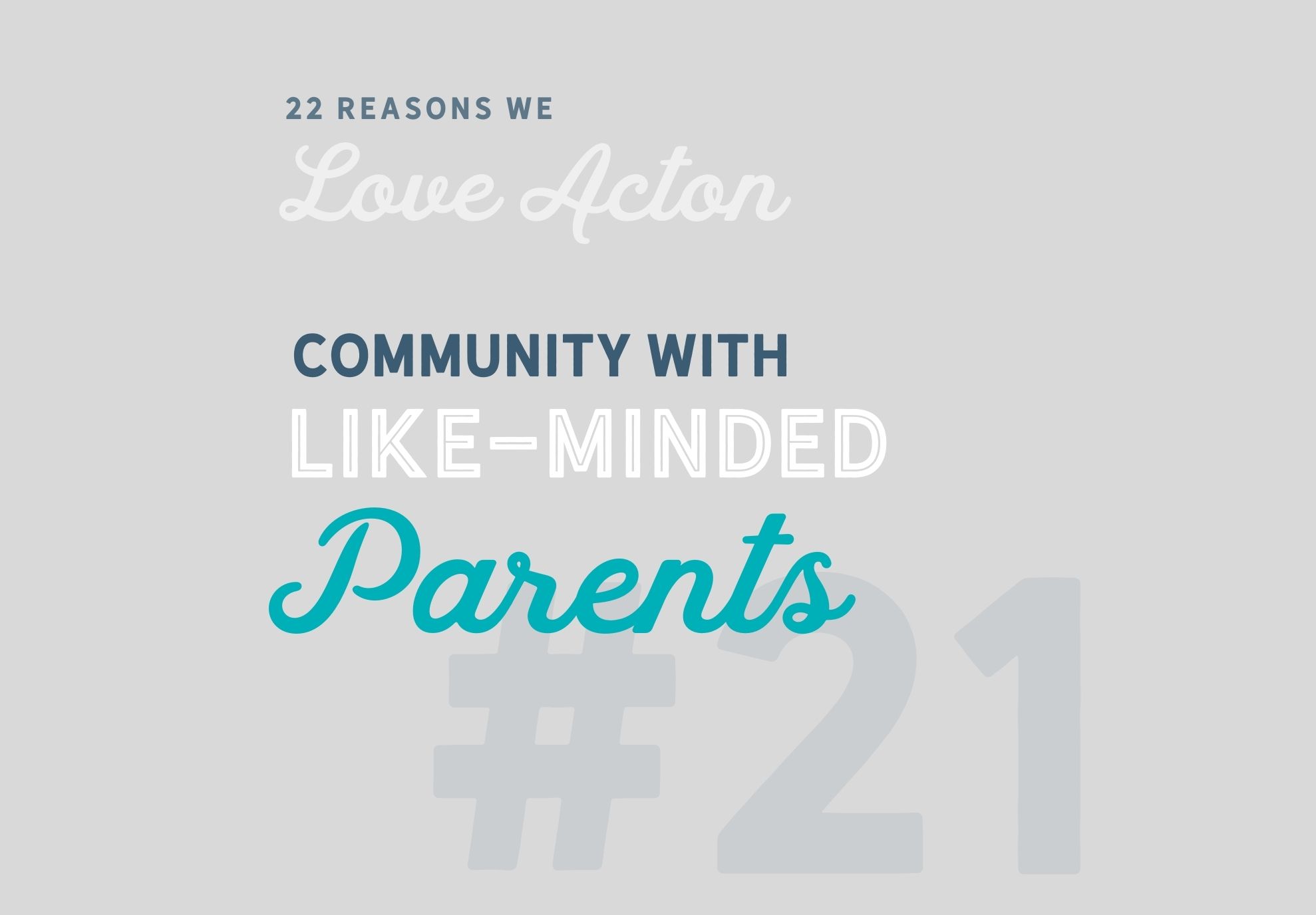 Community with Like Minded Parents